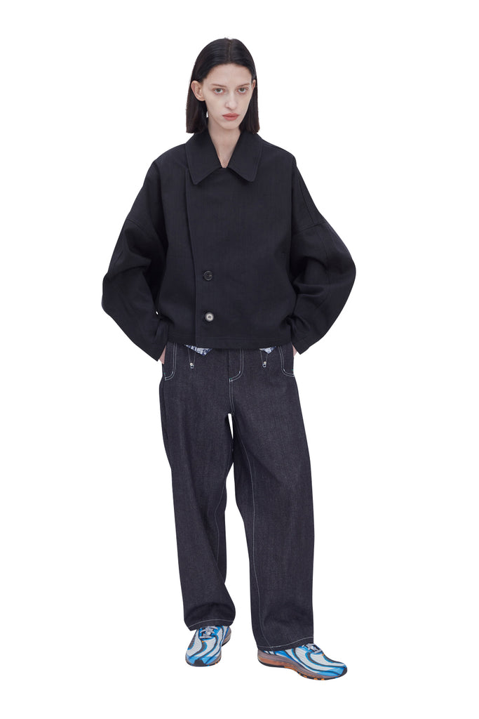 レイブレス(LABELESS) DENIM DOLMAN JACKET