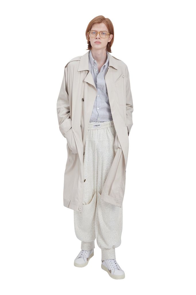 レイブレス(LABELESS) IVORY UPSIDE DOWN LONG COAT