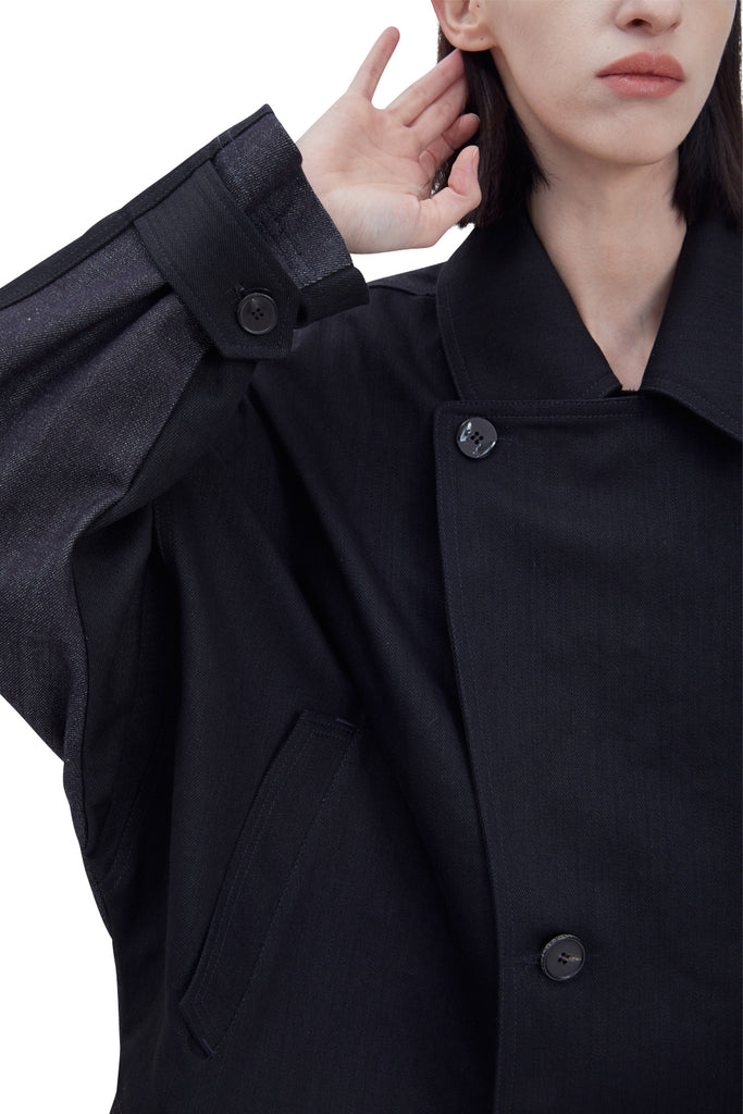 レイブレス(LABELESS) DENIM DOLMAN JACKET