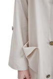 レイブレス(LABELESS) IVORY UPSIDE DOWN LONG COAT