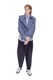 レイブレス(LABELESS) LIGHT BLUE PUREZA TRENCH JACKET