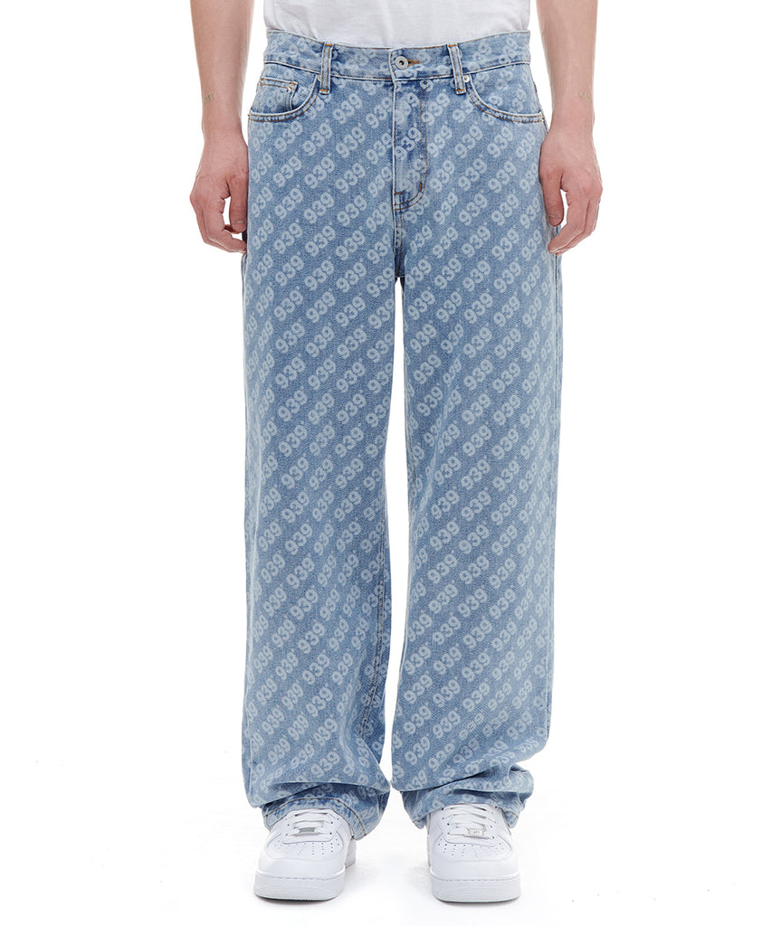 ARCHIVE BOLD (アーカイブボールド) 939 PATTERN DENIM PANTS (LIGHT BLUE)