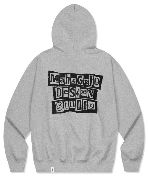 mahagrid (マハグリッド) RANSOM NOTE HOODIE GREY(MG2DSMM401A)