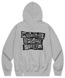 mahagrid (マハグリッド) RANSOM NOTE HOODIE GREY(MG2DSMM401A)