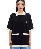 ARCHIVE BOLD (アーカイブボールド) RED MOSS PATCHED HALF KNIT (BLACK)