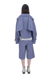 レイブレス(LABELESS) LIGHT BLUE PUREZA TRENCH JACKET