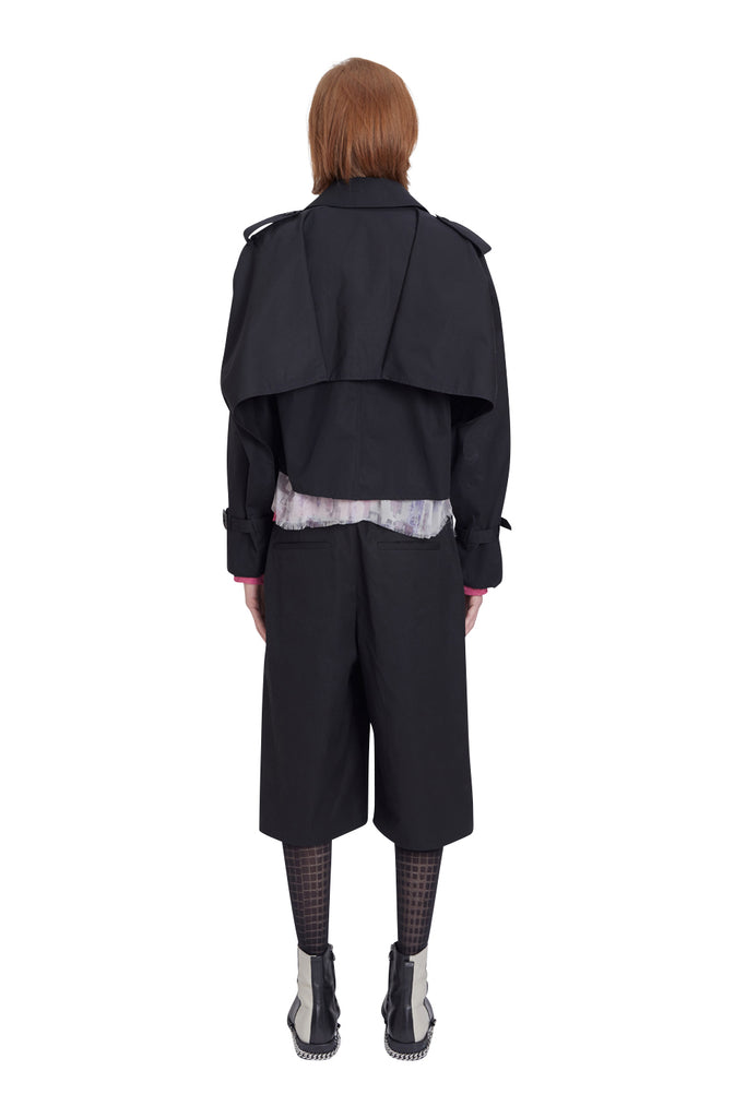 レイブレス(LABELESS)  BLACK PUREZA TRENCH JACKET