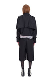 レイブレス(LABELESS)  BLACK PUREZA TRENCH JACKET