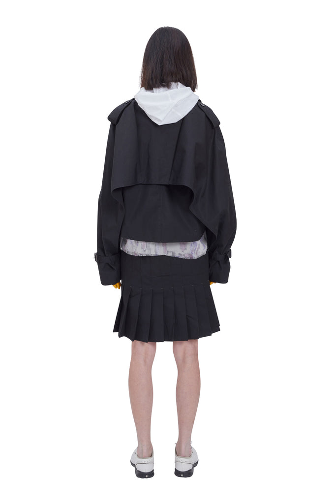 レイブレス(LABELESS)  BLACK PUREZA TRENCH JACKET