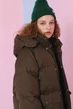 NCOVER(エンカバー)LOGO LONG PADDING-BROWN