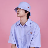 VARZAR(バザール) Heart Logo Oxford Over Fit Half Shirts (3color)