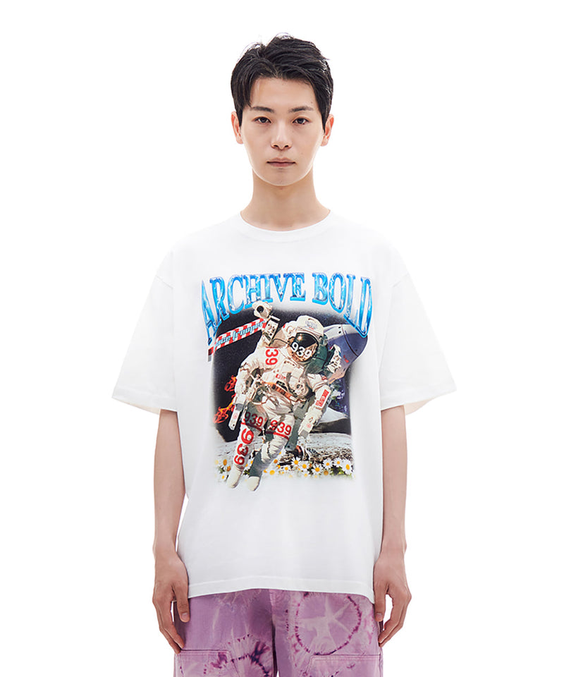 ARCHIVE BOLD (アーカイブボールド) 939 SPACE MAN T-SHIRTS (WHITE)