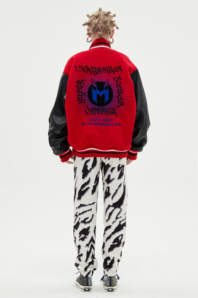 MMIC(エムエムアイシー) LUCKYSTRIKER VARSITY JACKET
