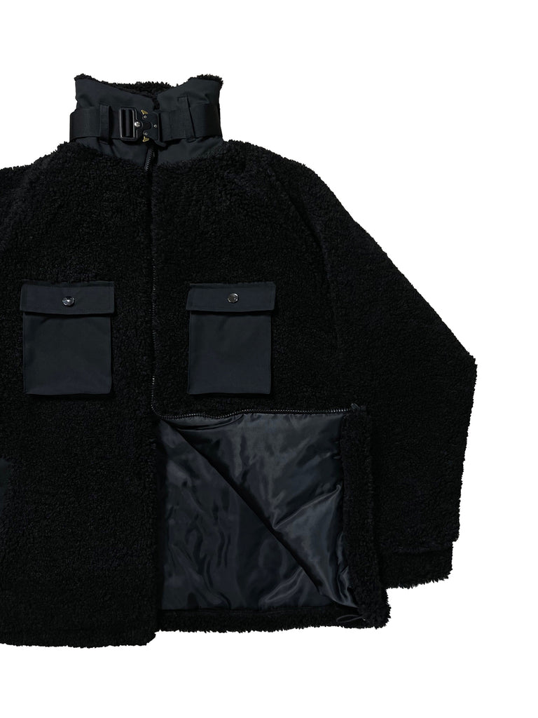 DAYDAF (デイダフ) DAYDAF COBRA BUCKLE FLEECE JACKET - BLACK