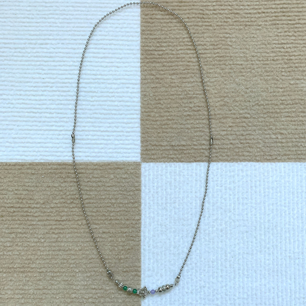 Nff(エヌエフエフ) 	 antique gemstone 2way necklace