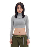 ARCHIVE BOLD (アーカイブボールド) 939 LOGO CROP HALF NECK (GRAY)