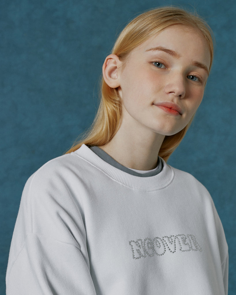 NCOVER(エンカバー)HOTFIX LOGO SWEATSHIRT-WHITE