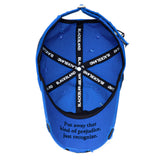 ブラックブロンド(BLACKBLOND) BBD Ripped Sprayed Custom Covered Logo Cap (Blue)