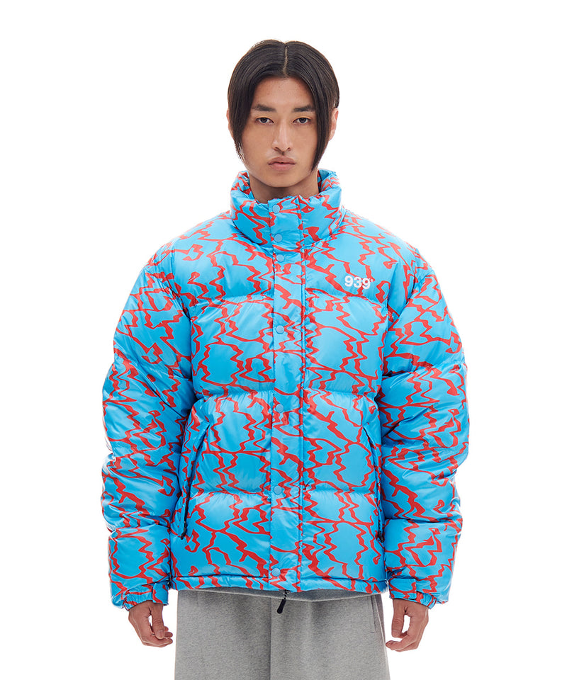 ARCHIVE BOLD (アーカイブボールド) NOISE PUFFER DOWN JACKET (BLUE)