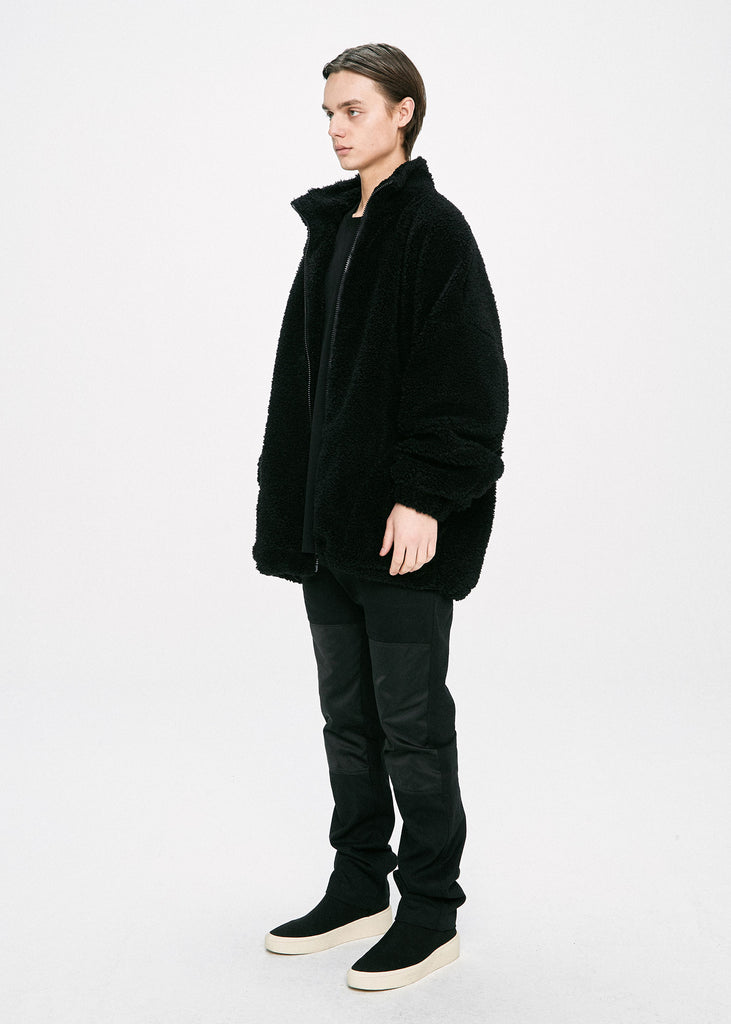 ディープリーク(DPRIQUE) OVERSIZED SHEARLING JACKET - BLACK
