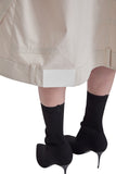 レイブレス(LABELESS) IVORY UPSIDE DOWN LONG COAT