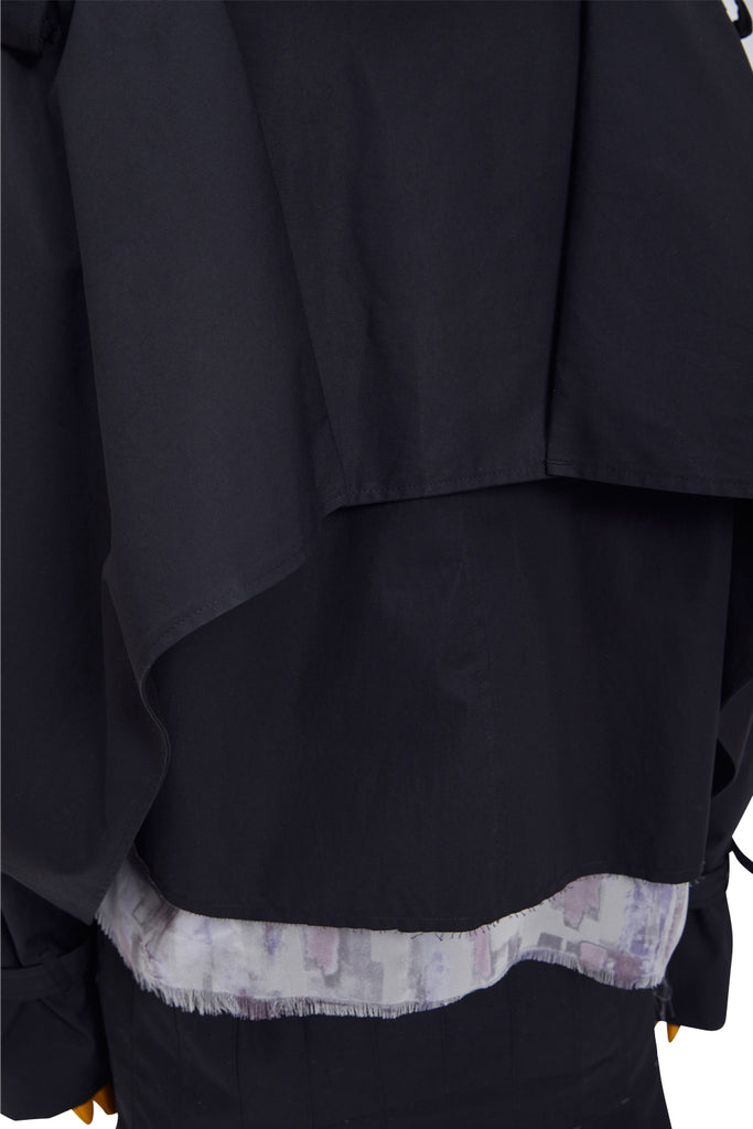 レイブレス(LABELESS)  BLACK PUREZA TRENCH JACKET