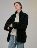 ディープリーク(DPRIQUE) OVERSIZED SHEARLING JACKET - BLACK