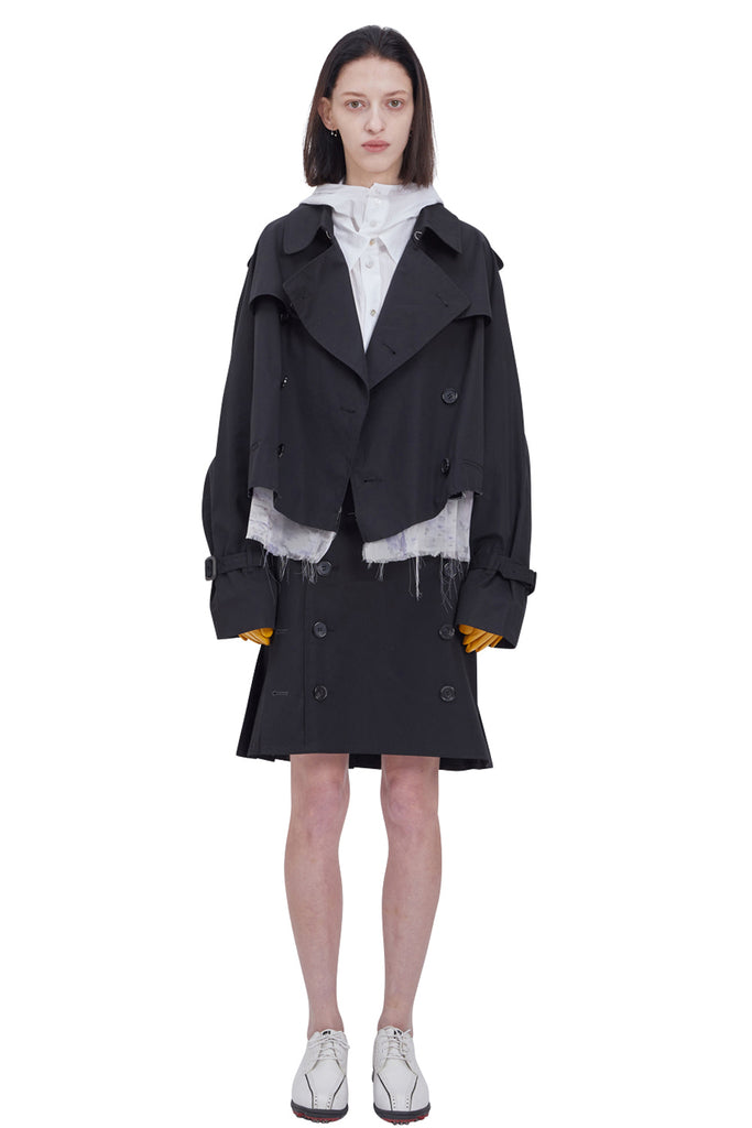 レイブレス(LABELESS)  BLACK PUREZA TRENCH JACKET