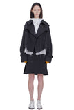 レイブレス(LABELESS)  BLACK PUREZA TRENCH JACKET