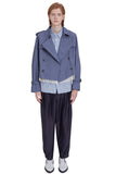 レイブレス(LABELESS) LIGHT BLUE PUREZA TRENCH JACKET