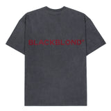 ブラックブロンド(BLACKBLOND) BBD Classic Smile Logo Pigment T-Shirt (Charcoal)