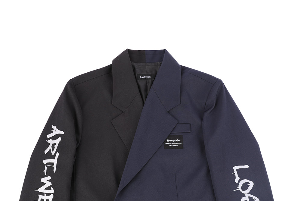 オウェンド(A-WENDE) Lost double jacket blue/black
