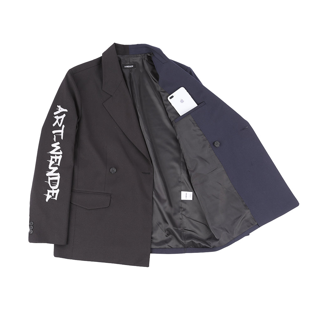 オウェンド(A-WENDE) Lost double jacket blue/black