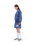 ARCHIVE BOLD (アーカイブボールド) 939 LOGO SWEAT SHORTS (BLUE)