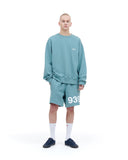 ARCHIVE BOLD (アーカイブボールド) 939 LOGO SWEAT SHORTS (MINT)