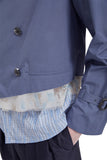 レイブレス(LABELESS) LIGHT BLUE PUREZA TRENCH JACKET
