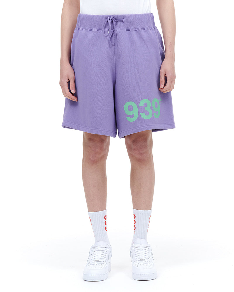 ARCHIVE BOLD (アーカイブボールド) 939 LOGO SWEAT SHORTS (LAVENDER)