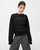 NCOVER(エンカバー)IN TO THE HEAVEN TEXT SWEATSHIRT-BLACK