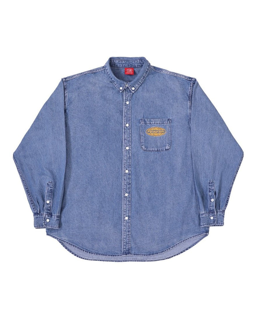 Paragraph ( パラグラフ )  LOGO EMBROIDERY DENIM SHIRT NO.13
