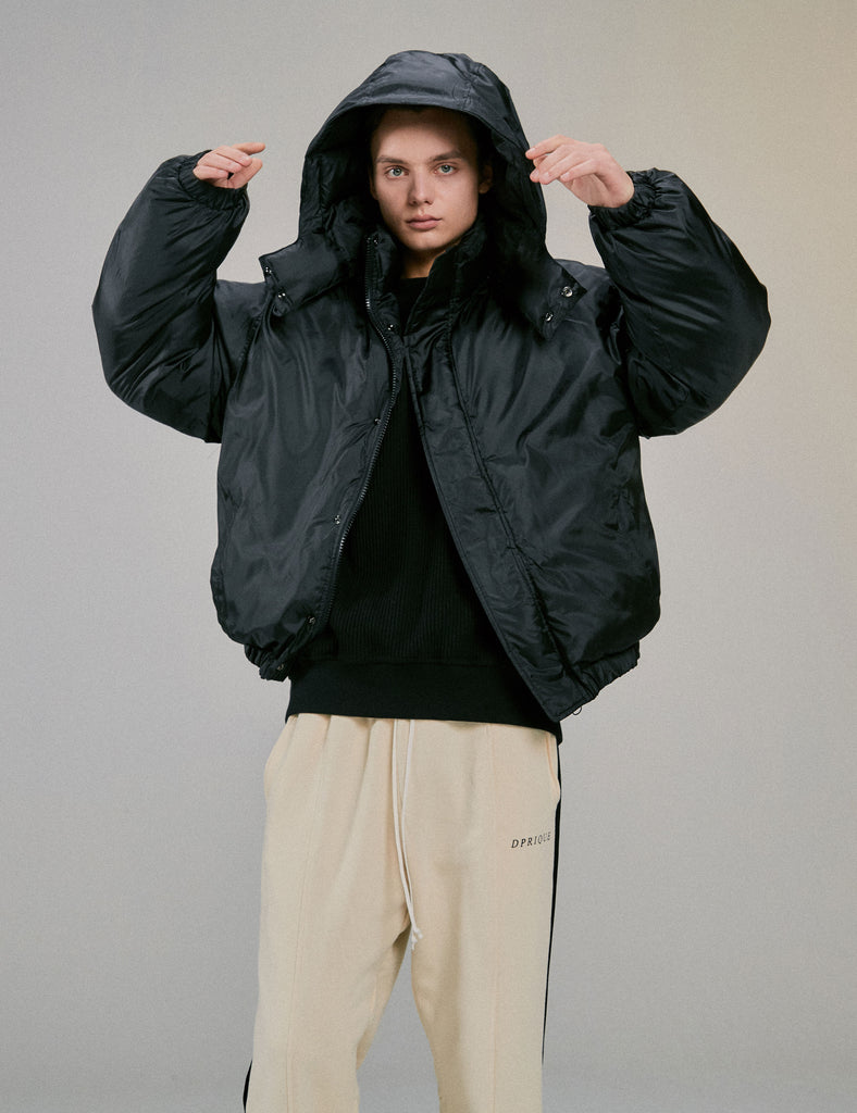 ディープリーク(DPRIQUE) HOOD PADDED JACKET - BLACK