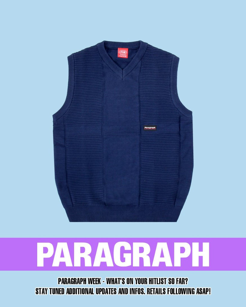 Paragraph ( パラグラフ )  LOGO KNIT VEST No.45