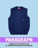 Paragraph ( パラグラフ )  LOGO KNIT VEST No.45