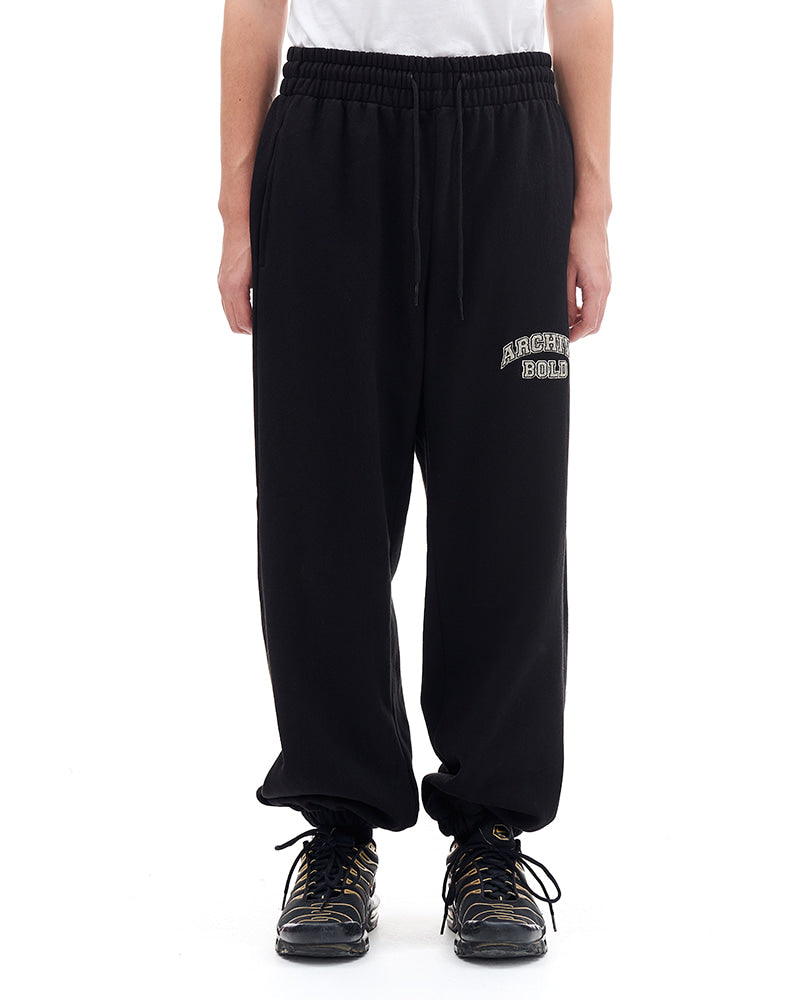 ARCHIVE BOLD (アーカイブボールド) ARCH LOGO SWEAT PANTS (BLACK)