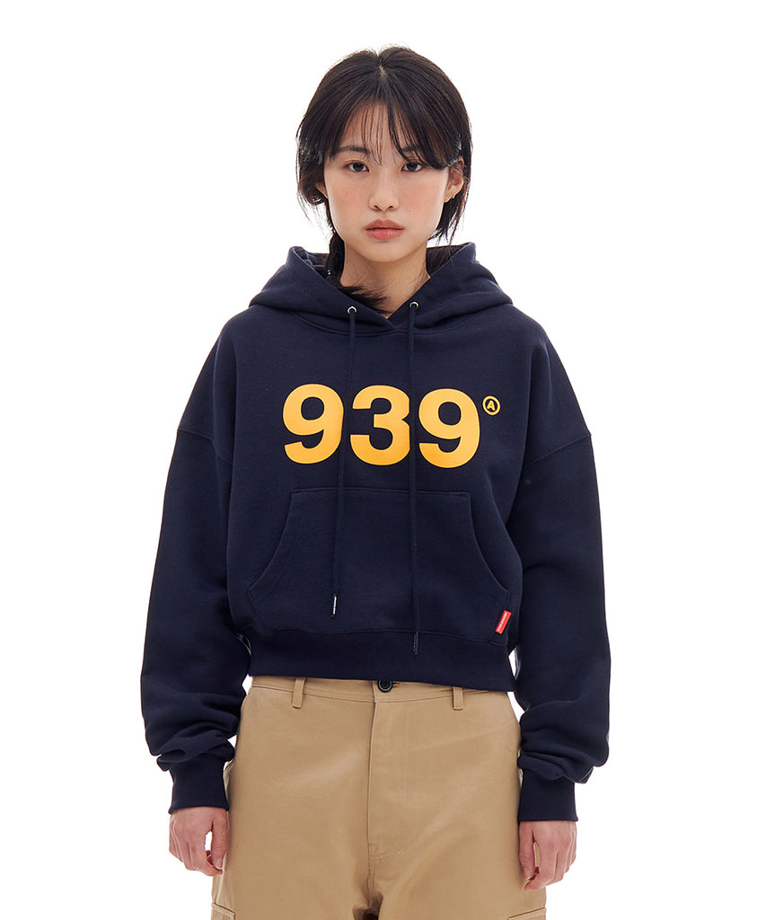 ARCHIVE BOLD (アーカイブボールド) 939 LOGO CROP HOOD (NAVY)