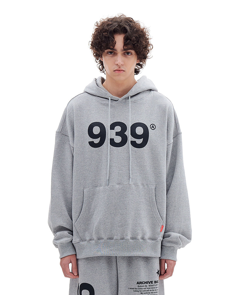 ARCHIVE BOLD (アーカイブボールド) 939 LOGO HOOD (GRAY)