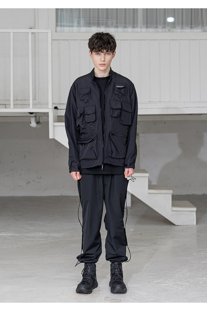 メスノウン(MASSNOUN) SL LOGO MULTI POCKET JACKET MSZJK001-BK