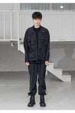 メスノウン(MASSNOUN) SL LOGO MULTI POCKET JACKET MSZJK001-BK