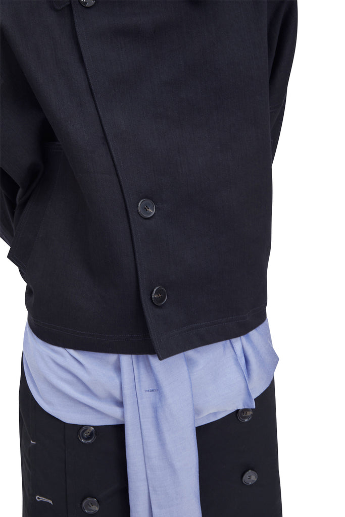 レイブレス(LABELESS) DENIM DOLMAN JACKET
