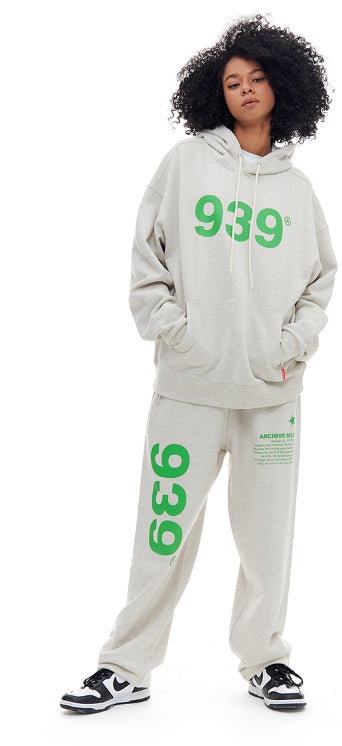 ARCHIVE BOLD (アーカイブボールド) 939 LOGO SWEAT PANTS (OATMEAL)
