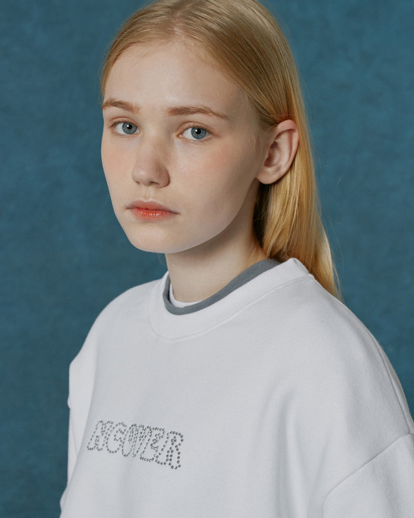 NCOVER(エンカバー)HOTFIX LOGO SWEATSHIRT-WHITE